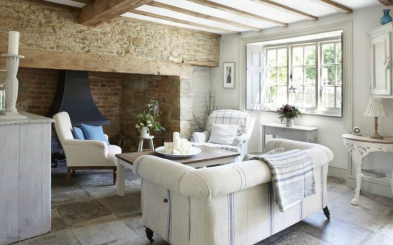 Rustic French Nordic Cottage Interiors in Cotswolds - Hello Lovely