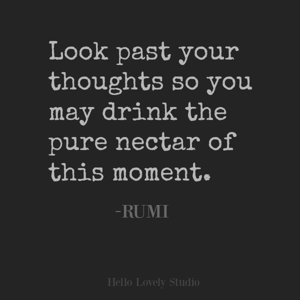 Inspirerende citat og poetiske ord fra Rumi på Hello Lovely Studio. #inspirationalquote #rumi #lovequote