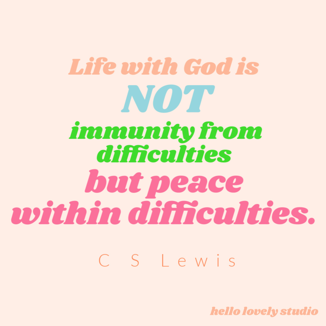 C. S. Lewis quote about life with God. #cslewis #quotes #inspirationalquotes #faithquotes #spiritualjourney #christianityquotes #faithquotes