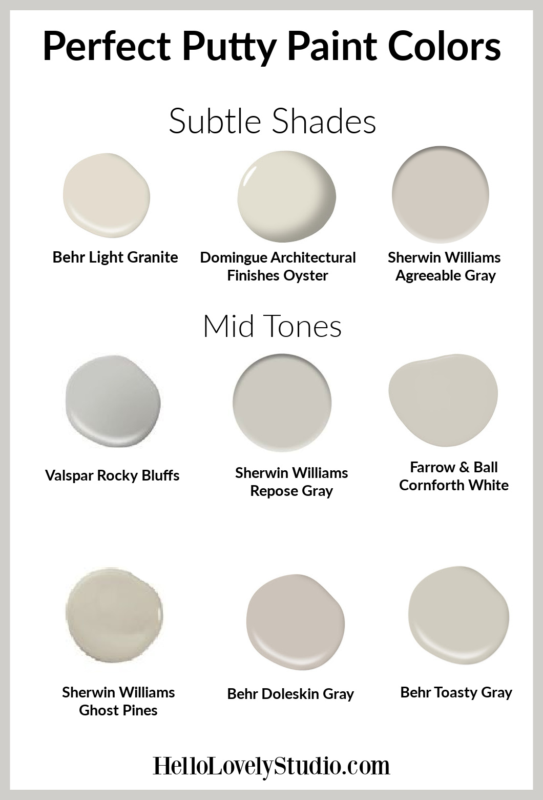 Perfect Putty Paint Colors for Kitchens & Beyond - Hello Lovely