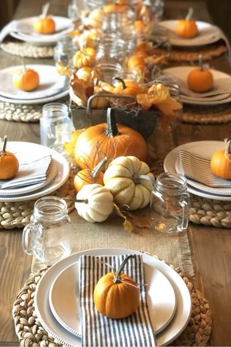 Charming Tablescape Ideas for Thanksgiving Tables - Hello Lovely