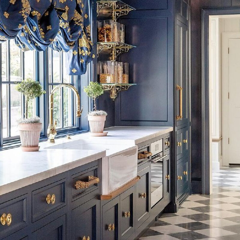 Blue Kitchen Cabinets? Inspiring Colors to Consider Now - Hello Lovely