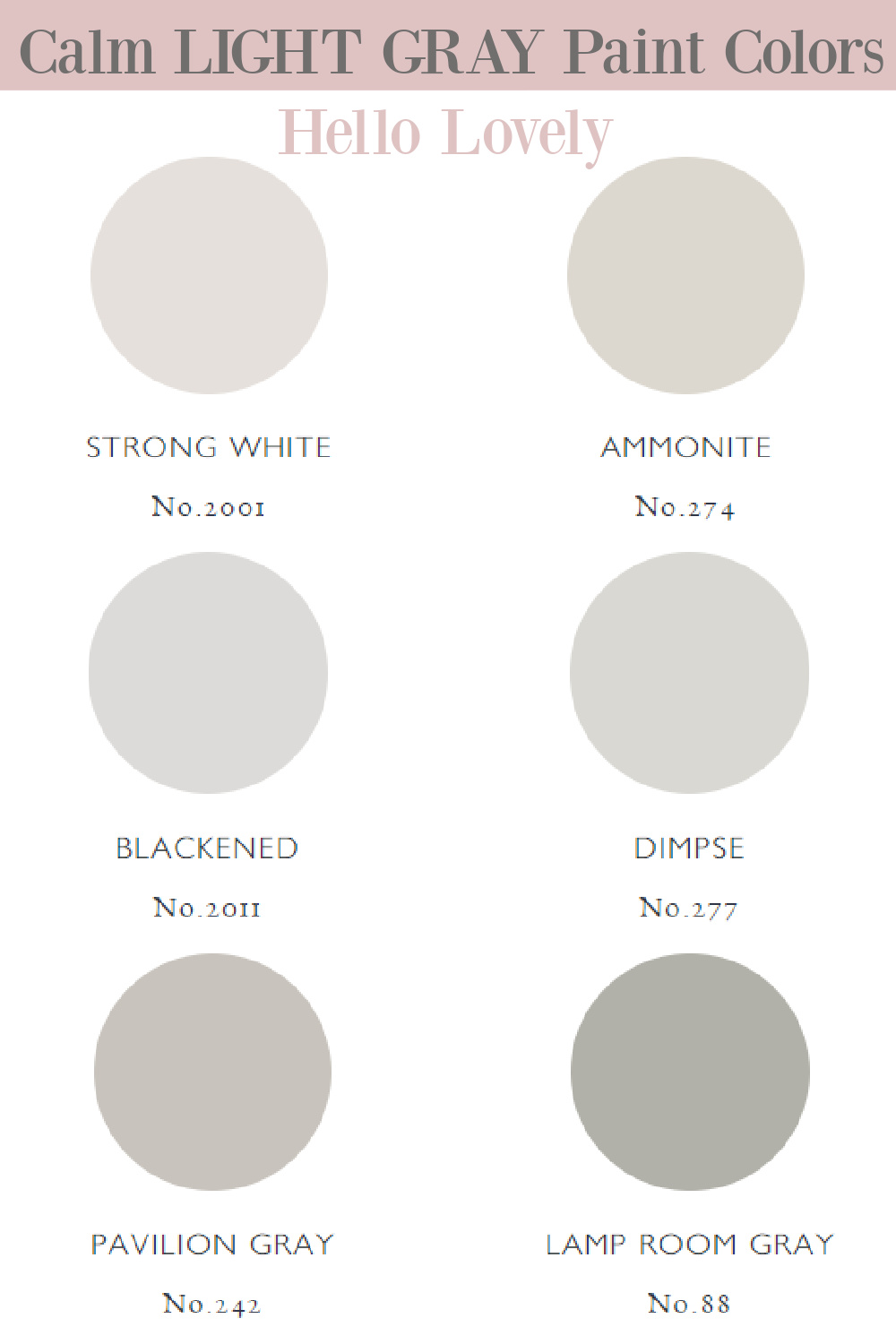 9 Light Gray Paint Colors a Zen Look You May - Hello Lovely
