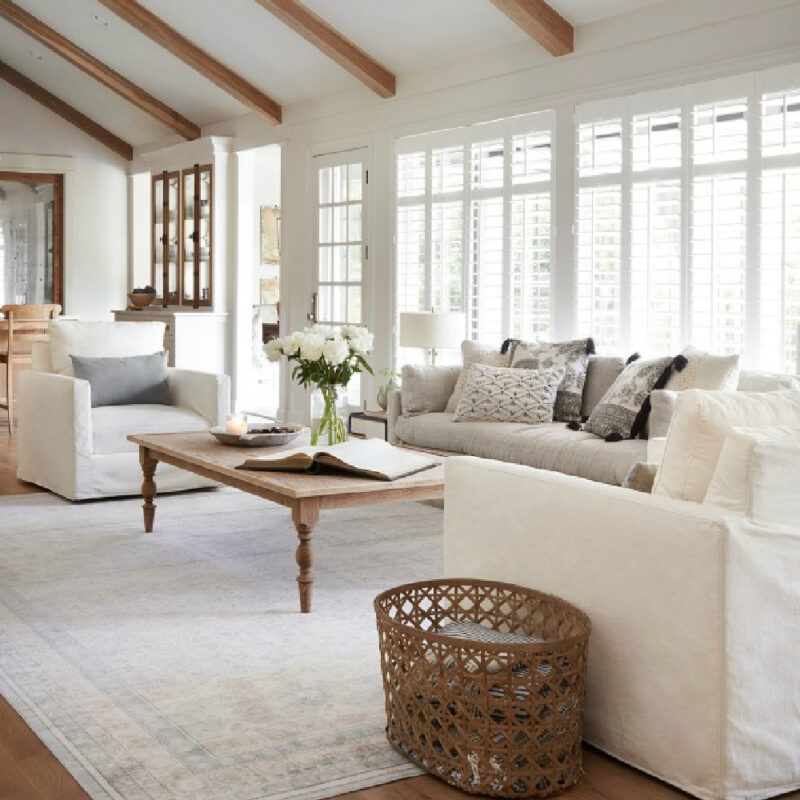 French Country Family Room: Get the Neutral Look Now - Hello Lovely