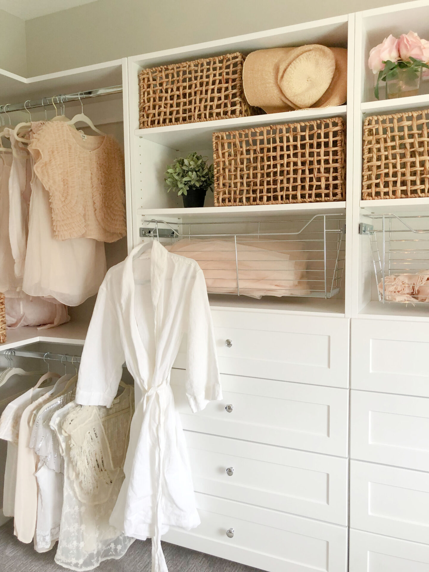 DIY Closet Ideas: Awkward Small Bedroom is Now a Serene Cloffice in Our  New Home! - Hello Lovely