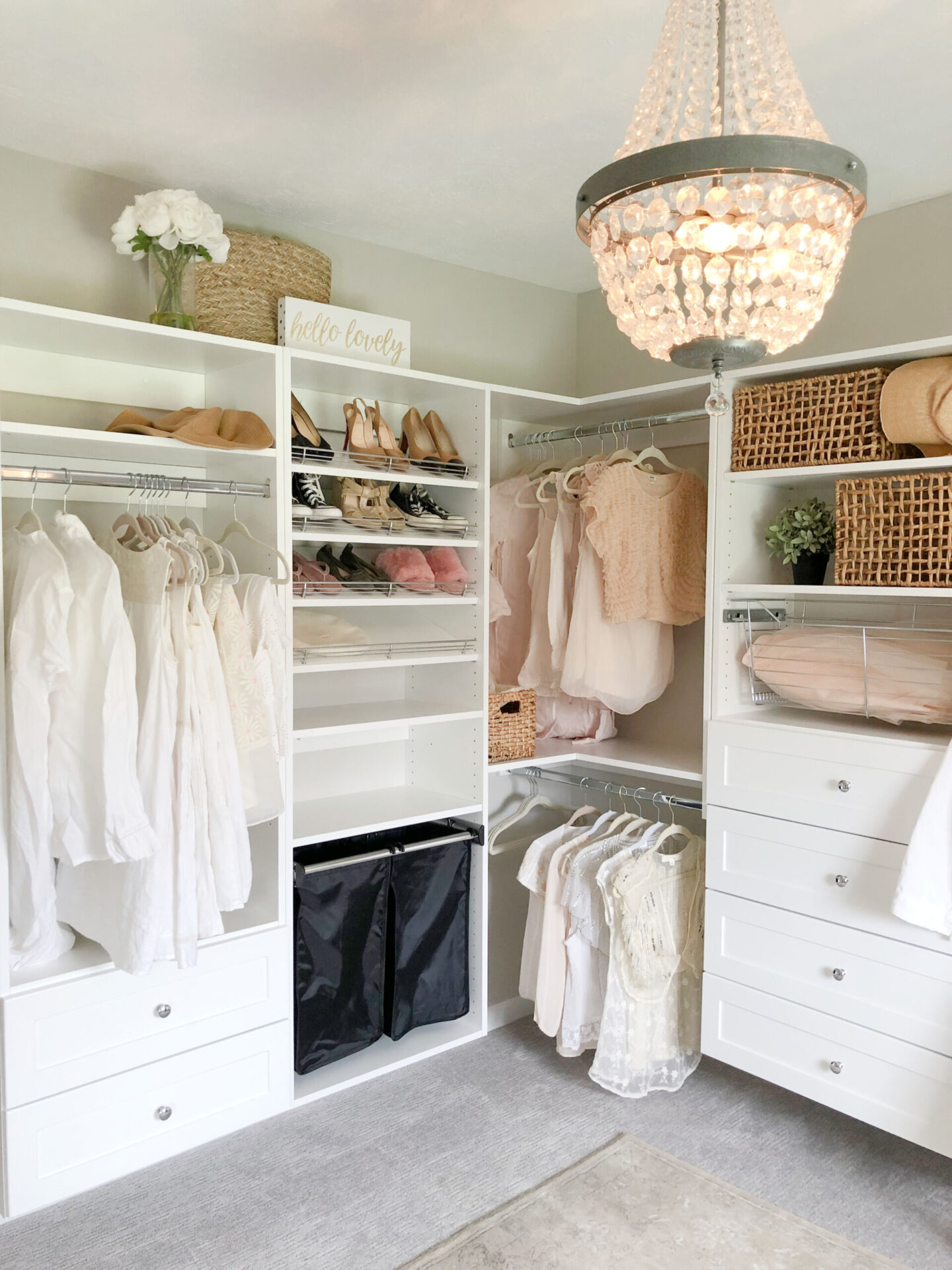 DIY Closet Ideas: Awkward Small Bedroom is Now a Serene Cloffice in Our  New Home! - Hello Lovely