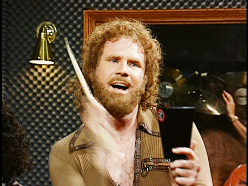 gif image result for more cowbell SNL Will Ferrell