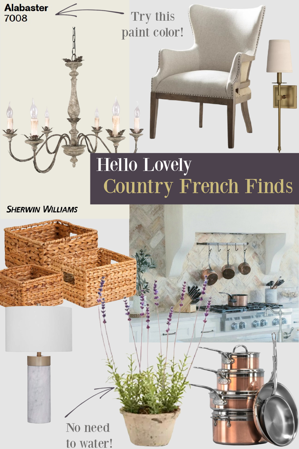 Country French Decorating Ideas and Resources from Hello Lovely Studio. #countryfrenchdecor #frenchfarmhouse