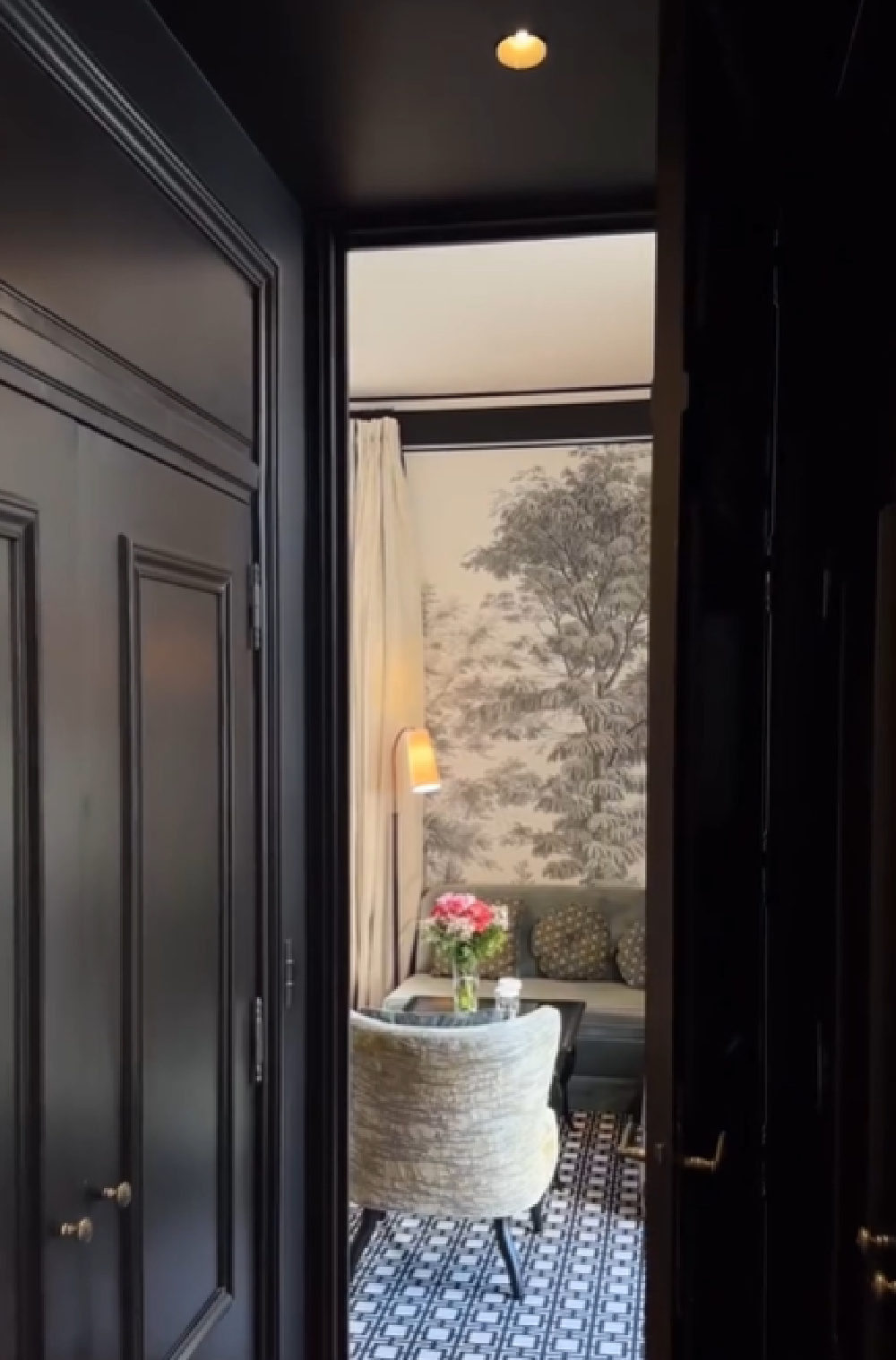 View into suite of Pavillon de la Reine & Spa. @spacedmagazine #parishotels #lesvosges #lemarais