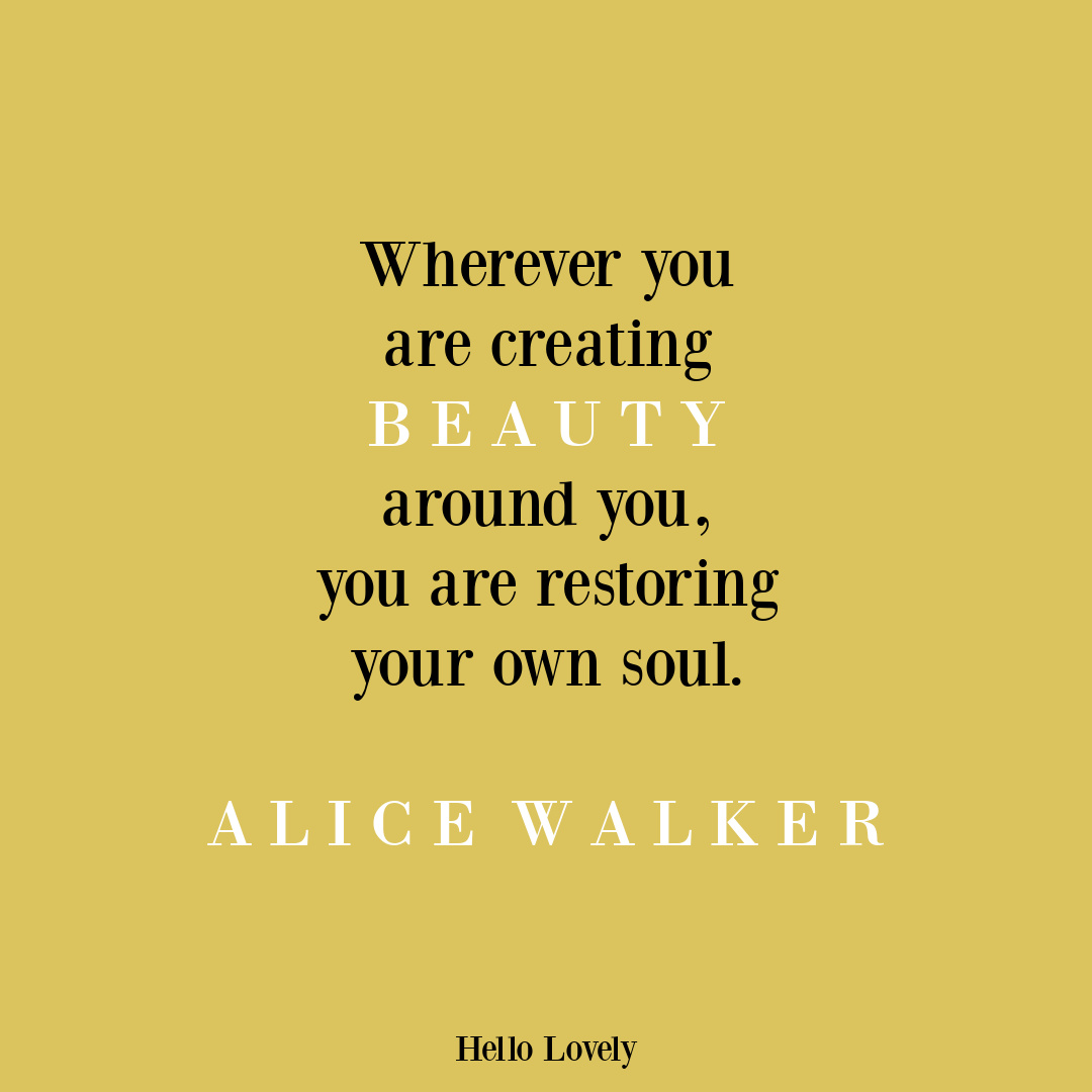 Beauty quote by Alice Walker on Hello Lovely Studio.
