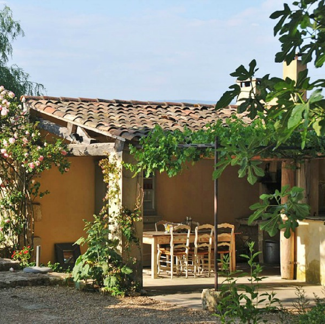 Provence French farmhouse Bonnieux Villa from Haven In with enchanting gardens, romantic Old World rustic elegance, and interior design inspiration from the South of France!