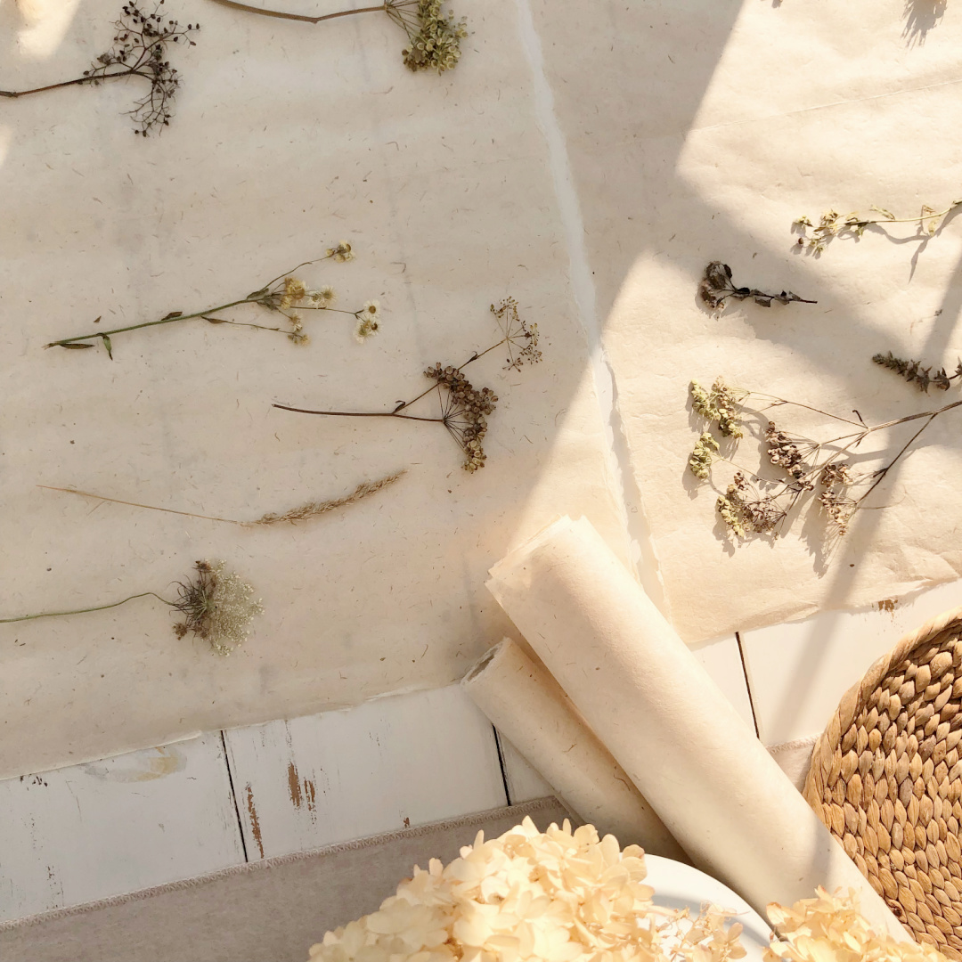 Dried wildflowers and herbs from my backyard - Hello Lovely Studio.