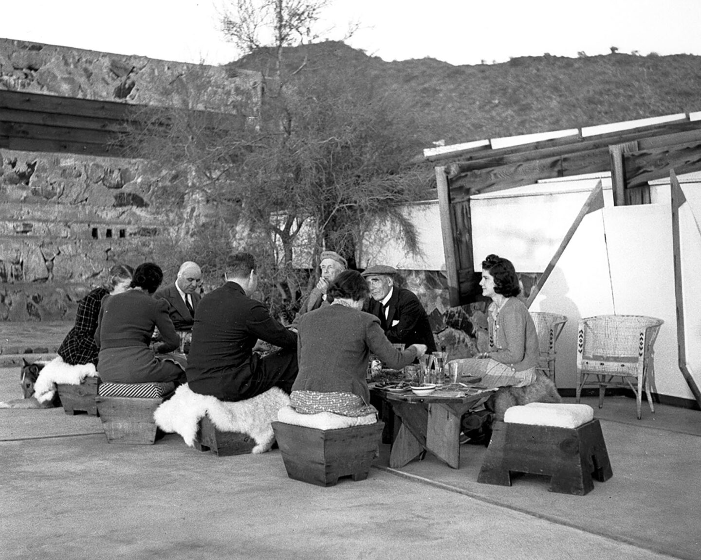 Old photo - TALIESIN WEST: At Home with Frank Lloyd Wright (Rizzoli, 2024). #flw #franklloydwrightbook